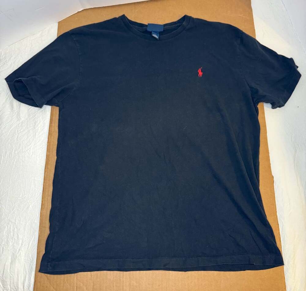 Polo Ralph Lauren Black Cotton Crewneck T-Shirt L